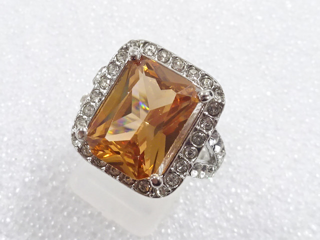 COLORED STONE FASHION RING / JP SIZE 11.5